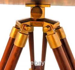 14 inch big navigation compass nautical working instrument on wooden tripod gif