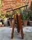 18 Antique Brass Telescope With Wooden Tripod Stand Nautical Floor Standing