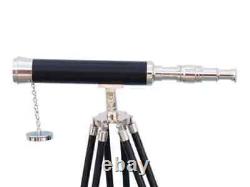 18 Inch Working Telescope With Wooden Tripod Vintage Marine Scope Handmade gift
