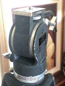 1 Restored Vintage Wooden Miller Camera Tripod & Fluid Head Works Smooth
