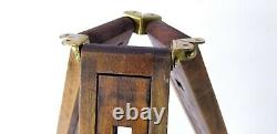 1 Vintage EASTKO Camera Wooden Tripod 21 To 48 Adjustable Tripod Signed EASTKO