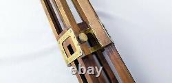 1 Vintage EASTKO Camera Wooden Tripod 21 To 48 Adjustable Tripod Signed EASTKO