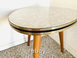 50s Mid Century Plant Stand Table Tripod Side End Table Vintage Atomic
