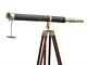60 Vintage Nautical Brass Floor Standing Telescope Admiral Withwooden Tripod Gift