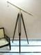 62'' Vintage Brass Floor Standing Telescope With Wooden Tripod Stand Decor Gift