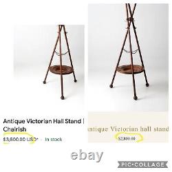 ANTIQUE Vintage Hall Tree / Hat Rack/ Umbrella Stand