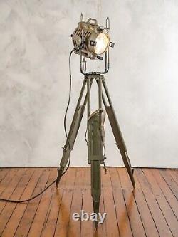 ARRI Vintage Film Spot light Arnold & Richter 1950s Wooden Tripod Floor Lamp