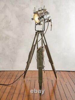 ARRI Vintage Film Spot light Arnold & Richter 1950s Wooden Tripod Floor Lamp