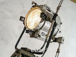 ARRI Vintage Film Spot light Arnold & Richter 1950s Wooden Tripod Floor Lamp