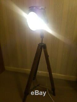 A Lovely Vintage Bullfinch Standing Lamp on A Wooden Tripod