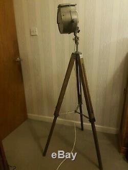 A Lovely Vintage Bullfinch Standing Lamp on A Wooden Tripod
