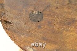 = Antique 19th C. Round Tripod Milking Stool, Great New England Primitive