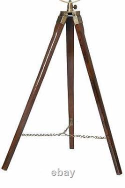 Antique Tripod Floor Lamp Vintage Standing Searchlight For Home & Office Decor