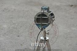 Antique Tripod Style Vintage Model searchlight Wood Tripod Lamps LED spotlights