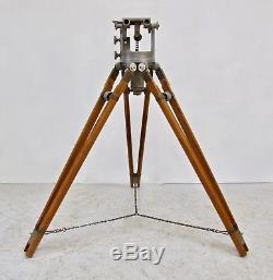 Antique Vintage Film Large Format Wooden Camera Tripod Industrial Lamp Stand Wow