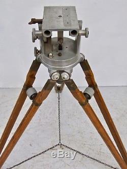 Antique Vintage Film Large Format Wooden Camera Tripod Industrial Lamp Stand Wow