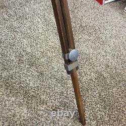 Antique Vintage Large Format Camera Wood Tilt Head Adjustable Tripod. Nice