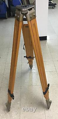 Antique Vintage Wood Camera/Surveyor Adjustable Height Tripod