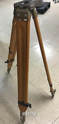 Antique Vintage Wood Camera/Surveyor Adjustable Height Tripod