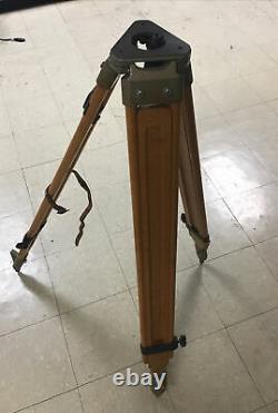 Antique Vintage Wood Camera/Surveyor Adjustable Height Tripod