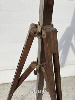 Antique Vintage Wooden Camera Tripod
