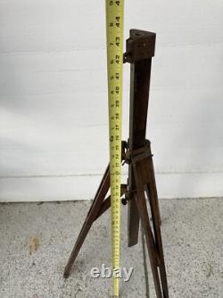 Antique Vintage Wooden Camera Tripod