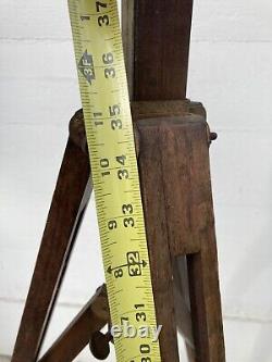 Antique Vintage Wooden Camera Tripod