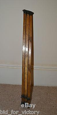 Antique Vintage Wooden Search Light Lighting Camera Stand Tripod Theodolite