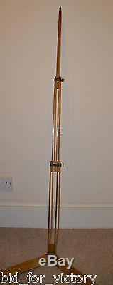Antique Vintage Wooden Search Light Lighting Camera Stand Tripod Theodolite