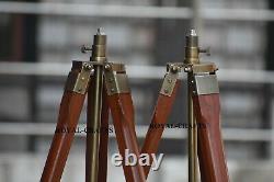 Antique Vintage Wooden Tripod Stand For Floor lamp Home Decor Item Set of 2 pcs