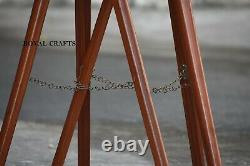 Antique Vintage Wooden Tripod Stand For Floor lamp Home Decor Item Set of 2 pcs