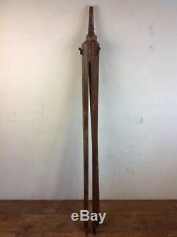 Antique Wooden Camera tripod Vintage spotlight stand floor standing light old