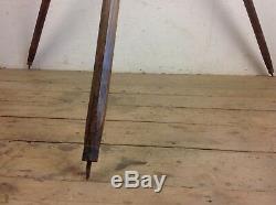 Antique Wooden Camera tripod Vintage spotlight stand floor standing light old