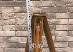 BERLEBACH Vintage Antique Wooden Adjustable TRIPOD Camera Stand 22 to 55