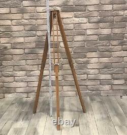 BERLEBACH Vintage Antique Wooden Adjustable TRIPOD Camera Stand 22 to 55