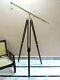 Brass Telescope With Wooden Tripod Stand Vintage Nautical Decorative Gift Decor