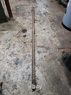 BUFF Vintage Wood Surveyors Elevation Grading POLE Approximately 13' 3