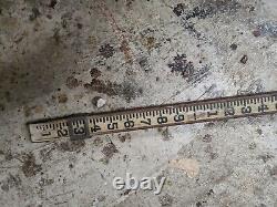 BUFF Vintage Wood Surveyors Elevation Grading POLE Approximately 13' 3