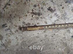 BUFF Vintage Wood Surveyors Elevation Grading POLE Approximately 13' 3