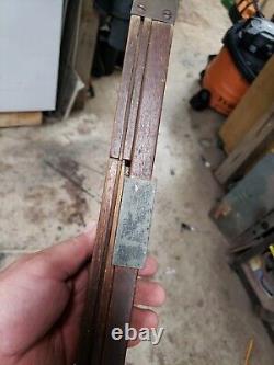 BUFF Vintage Wood Surveyors Elevation Grading POLE Approximately 13' 3