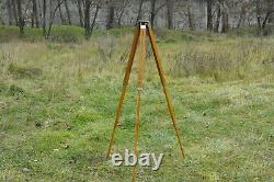 Big Soviet Wooden Tripod Sliding Tripod Telescopic for Camera Vintage