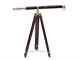 Brass 39 Inch Telescope With Wooden Tripod Stand Antique Nautical Floor Standing