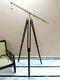 Brass Telescope With Wood Tripod Stand Vintage Nautical Decorative Gift