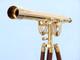 Brass Telescope With Wooden Tripod Stand Maritime Nautical Polished Home Decor