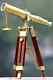Brass Telescope With Wooden Tripod Stand Maritime Nautical Vintage Desk Décor