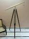 Brass Telescope With Wooden Tripod Stand Maritime Nautical Vintage Desk Décor