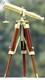 Brass Telescope With Wooden Tripod Stand Portable Home Decorative Best Gift
