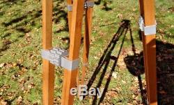 CAMERA EQUIPMENT CO TRIPOD Awesome Antique Wood KNURLED METAL SPREADERS Vintage
