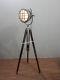 Classical Vintage Decorative Spotlight Hollywood Lamp With Heavy Wooden Tripod