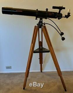 Celestron CO-80 Classic Vintage Telescope and Wooden Tripod